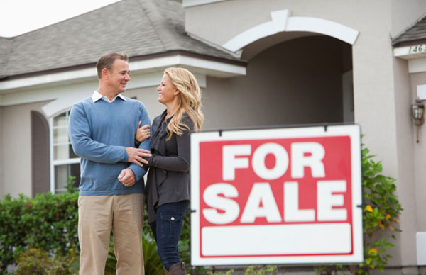 Happy couple just sold the house